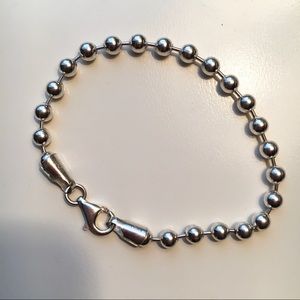 Sterling Silver Bead Bracelet